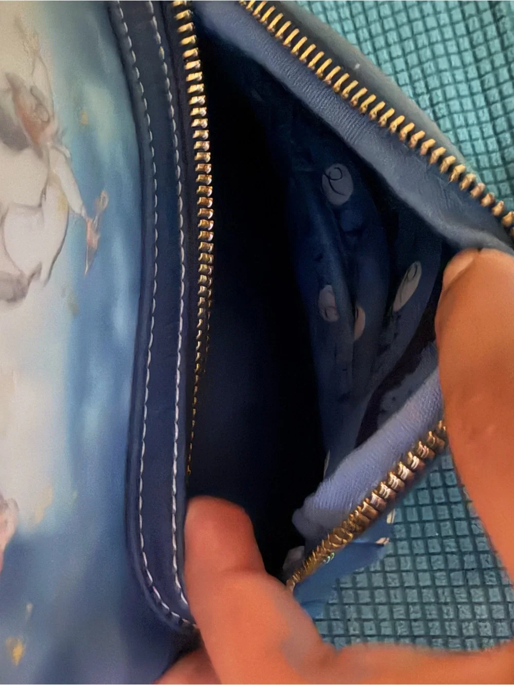 LoungeFly Peter Pan Moonlit Blue Mini Backpack